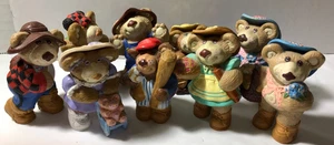 b Lote de 9 Mini Figuras de Oso PVC PIELES Xavier Roberts 1986 - Imagen 1 de 6