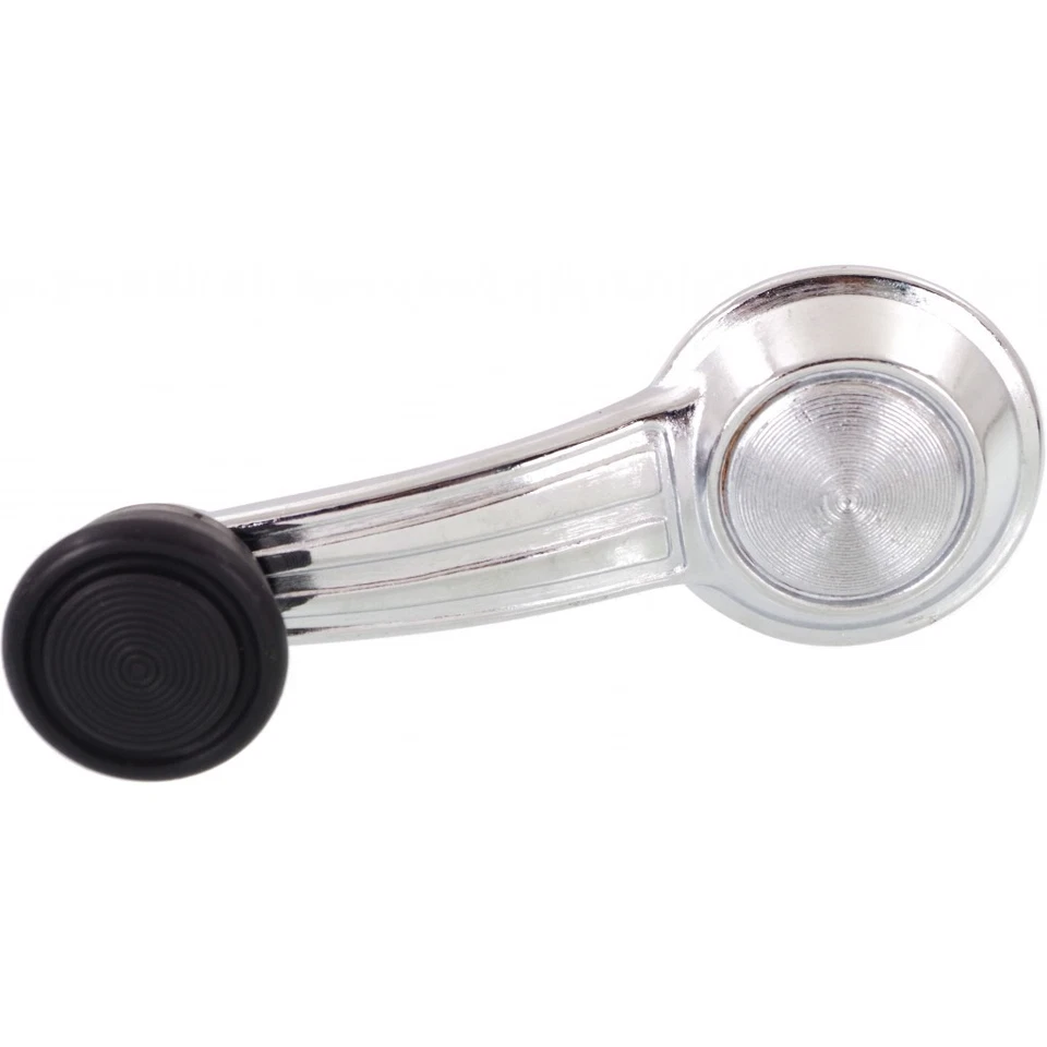 For GMC G2500/G1500 1979-1995 Window Crank | Front | Chrome | w/ Black Knob - Image 1 of 4