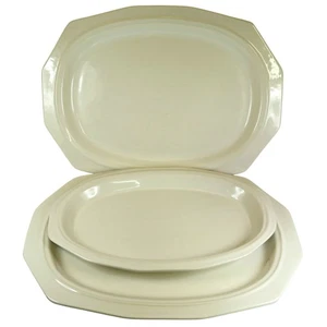 Pfaltzgraff Heritage White Serving Platters Lot of 3, 14" & 12", JRB - Picture 1 of 9