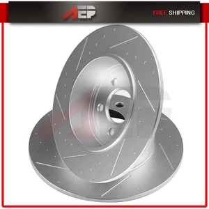 2 * Rear Slotted Brake Rotors Discs For Dodge Challenger Chrysler 300 3.6L 6.4L - Bild 1 von 8