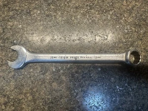 Proto 1212M 12mm 12 Point Metric Chrome Combination Wrench USA - Bild 1 von 2