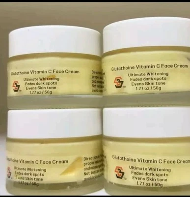 100% PURE Glutathione Vitamin C Face Cream. Ultimate whitening, Fades dark Spot Eventone.