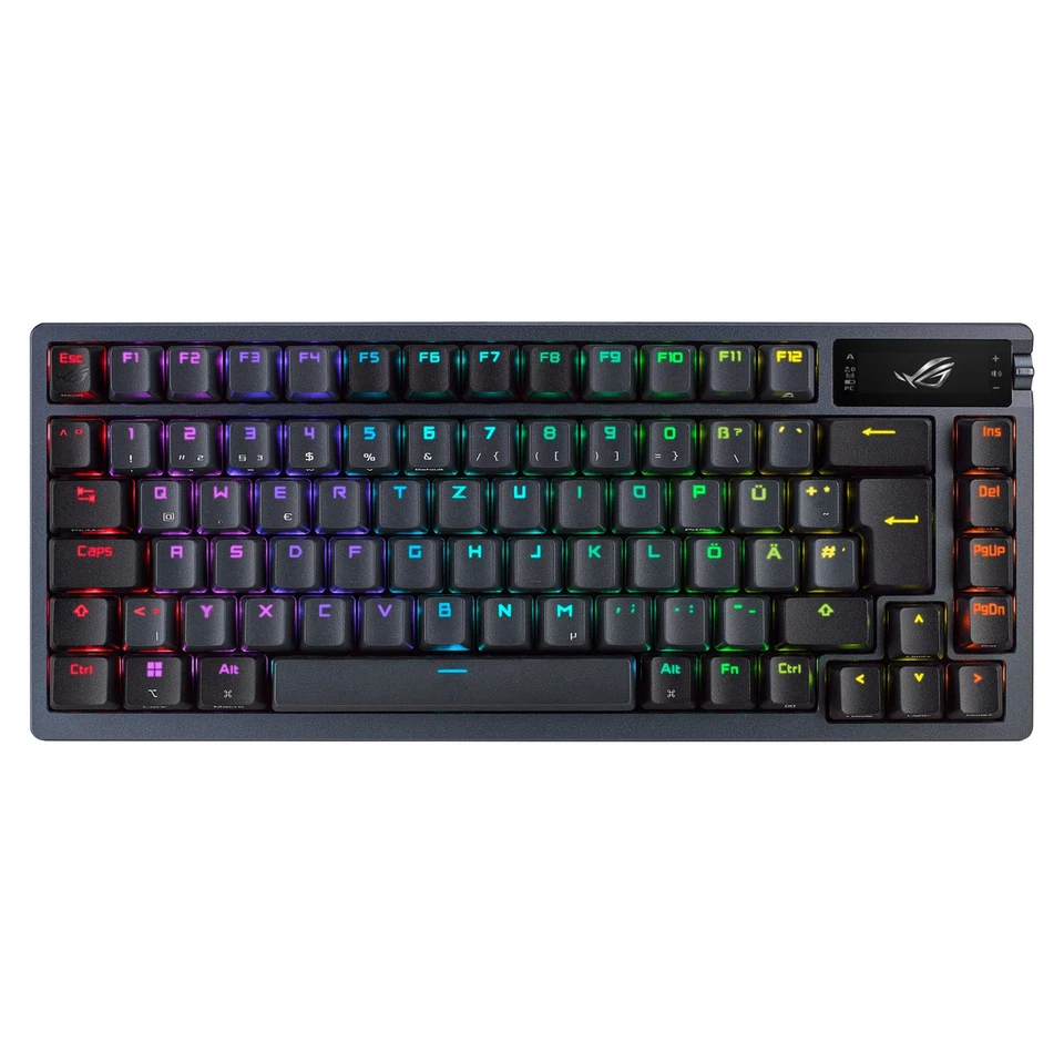 ASUS ROG Azoth Wired & Wireless USB + RF Wireless + Bluetooth Mechanical QWERTY - Image 1 of 1