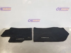 24 2024 TOYOTA COROLLA SE SEDAN FRONT CARPET FLOOR MAT SET BLACK - Picture 1 of 12