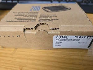 Tenex 200 Series Paper Clip & Business Card Holder Smoke - New 23142 - Pictures! - Picture 1 of 10