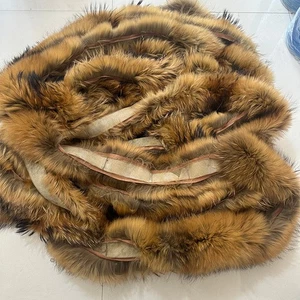 Accesorios para ropa de piel de mapache real natural tiras de piel genuina cinta de piel - Imagen 1 de 14