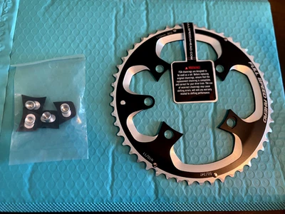 Chainring FSA 110BCD 50T Abs 10/11S Bk 4 Bolt 5H- use with V1 hidden bolt cranks - Image 1 of 2