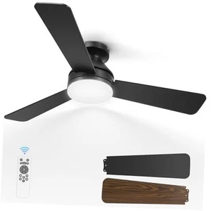 Ceiling Fans with Lights, 42 Inch Low Profile Ceiling Fan with Light 42 inch - Picture 1 of 7