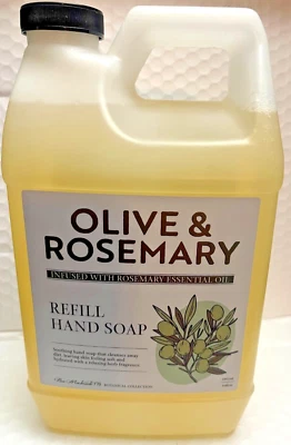 CLEAN AND BEAUTY OLIVE &ROSEMARY ESSENTIAL OIL REFILL HAND SOAP 64FLOZ - Image 1 of 3