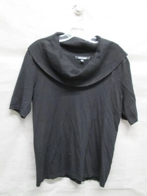 Suéter Chaus Mujer Pequeño Negro Capucha Cuello Pullover Informal Damas Versátil Boho Foto 1 de 4