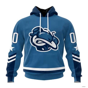 Personalized Columbus Blue Jackets Special Bold Hoodie Pullover Hockey Team - Picture 1 of 11