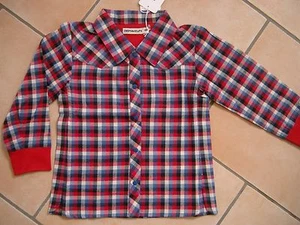 (X217) Süße Imps & Elfs Baby Langarm Bluse + Druckknöpfen & Sweatbündchen gr.74 - Picture 1 of 2