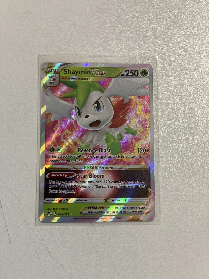 Shaymin VSTAR 014/172 Holo Ultra Rare Brilliant Stars Pokemon TCG NM - Image 1 of 1