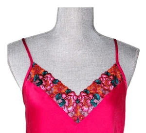 INC Intimates Ropa de Salón Inserto de Encaje "Love Potion Red" Camisola Top Correas Ajustables S - Imagen 1 de 7