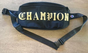 Champion Unisex Old “C” Black Crossbody Sling Waist Bag Xl Fanny Pack - Picture 1 of 16