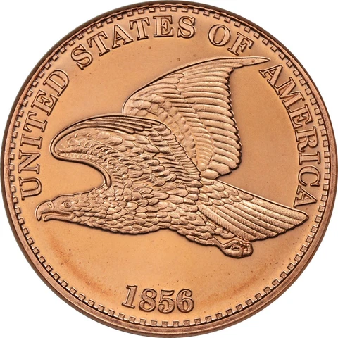 1 oz Copper Round - Flying Eagle Cover