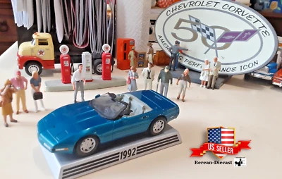 1/43 丹伯里铸币厂 1992 年 CORVETTE 金属蓝色 50 周年系列 C9.9 — 第 1/4 张图片