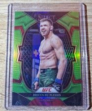 2023 Panini Select UFC Dricus Du Plessis neongreen Prizm 62/75
