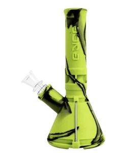 Eyce Silicone Mini Beaker Water Pipe 14mm Borosilicate Glass Bowl, More Colors - Picture 1 of 19