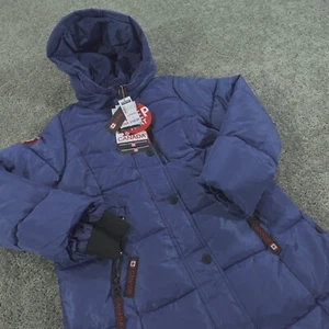 Canada Weather Gear Jacket Girls Large Full Zip Puffer Outerwear Hooded NWT - Picture 1 of 13