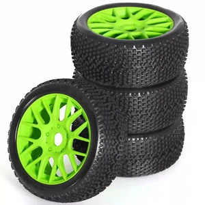 4pcs 17mm Hex TIRES & Wheels For 1/8 RC ARRMA Typhon Talion Traxxas HPI HSP Losi - Picture 1 of 25