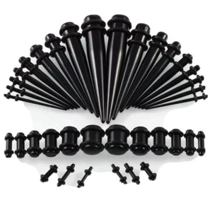 36Pcs Ear Gauge Taper Stretching Kit Ear Tunnel Plug 14G-00G Expander Piercing - Picture 1 of 1