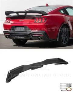 For 24-Up Mustang | Dark Horse Style MATTE BLACK Rear Wing Wickerbill Spoiler - Bild 1 von 24