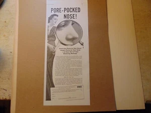 1938 Lovely Lady But...PORE-POCKED NOSE!  Lady Ester Face Cream vintage print ad - Picture 1 of 1