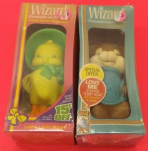 Vintage 2pcs Wizard Decorative EASTER Air FreshenersCHICK & CHIPMUNK "LOVE ME" - Picture 1 of 6