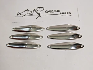 3 - 1/4 OZ METALL ANGELKÖDER MINNOW FLATTERN LÖFFEL TROLLEN Rohlinge - Bild 1 von 7