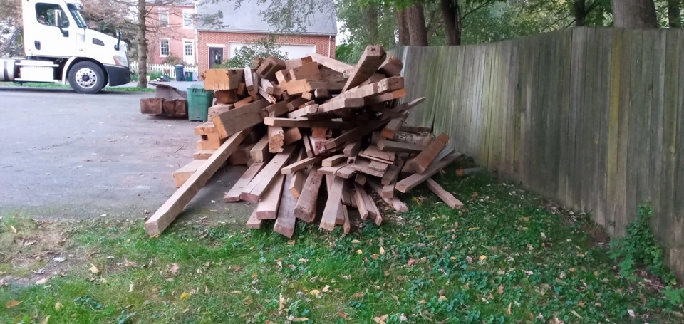 Viga de granero de madera antigua de 16' 4x4 tallada a mano antigua primitiva recuperada Foto 1 de 1