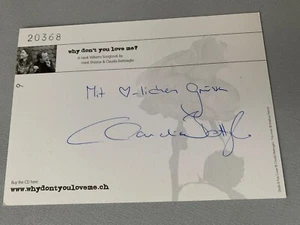 Claudia Bettinaglio  ältere original signierte Autogrammkarte 10x15   - Picture 1 of 1