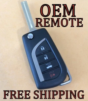 OEM 18 19 20 21 22 23 24 25 TOYOTA CAMRY COROLLA FLIP KEY REMOTE FOB 89070-06790 - Image 1 of 4