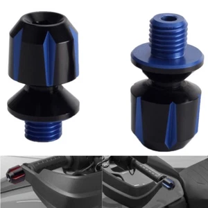 2pcs Blue Handlebar Grip Bar Ends Caps Plugs For Harley Pan America RA1250/S CVO - Picture 1 of 10