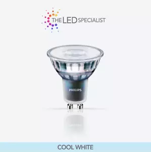 Philips Master Expert Color 5.5W 50W LED GU10 Dimmable Cool White 4000k 25D - Picture 1 of 1