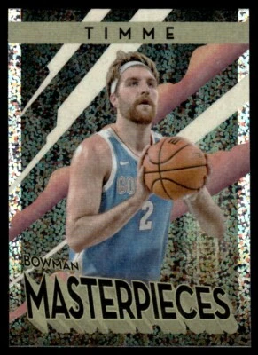 2022-23 Bowman University Best Masterpieces Speckle Drew Timme Gonzaga Bulldogs - Image 1 of 2