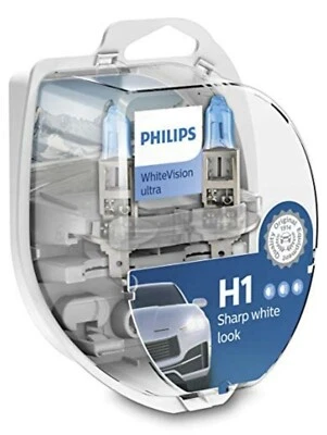 Philips WhiteVision ultra H1 bombilla faros delanteros paquete doble - Imagen 1 de 4