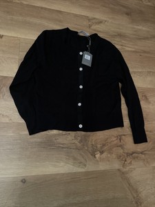 Neue Oase Funkeln Strass ￼ Button Schwarz Cardigan/Pullover, s ca. 8