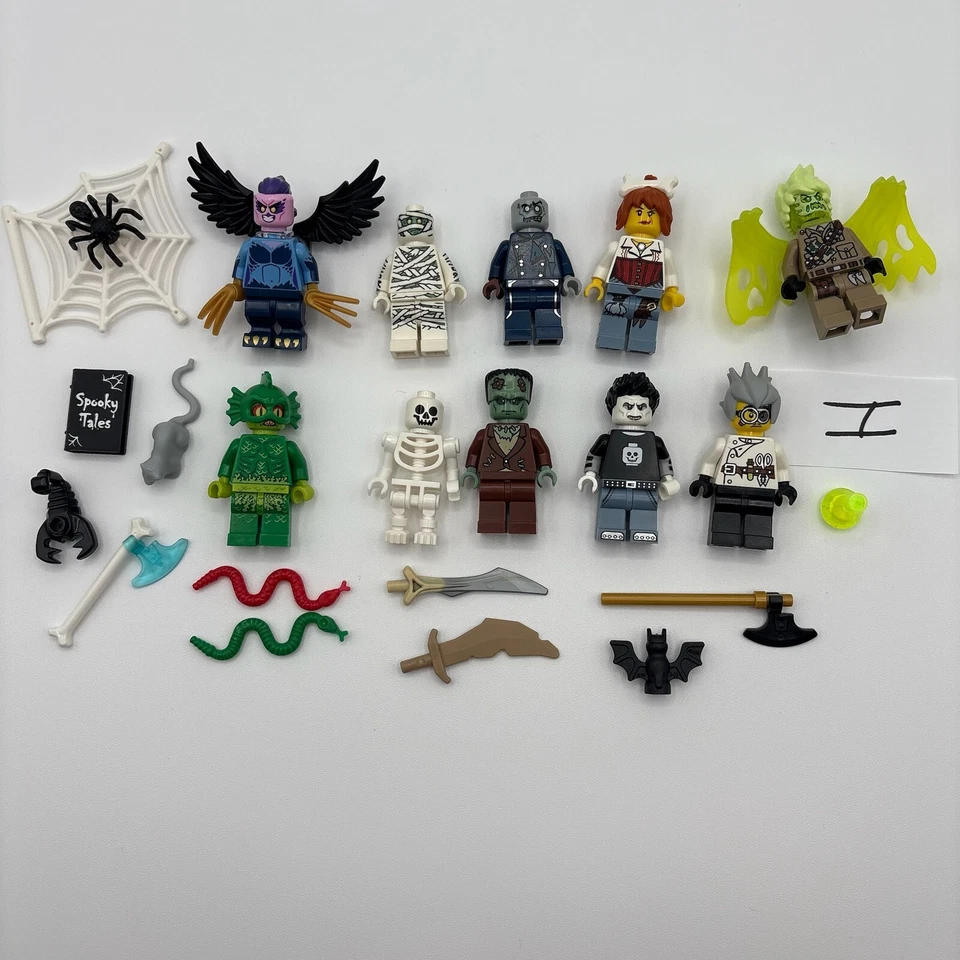 LEGO Halloween Monster minifig lot Frankenstein Zombie Mummy Skeleton Harpy #I - Image 1 of 1