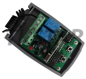 433,92Mhz Rolling Code 12V 24V 2 Channel Garage Door Drive RC Receiver Steueru - Picture 1 of 2