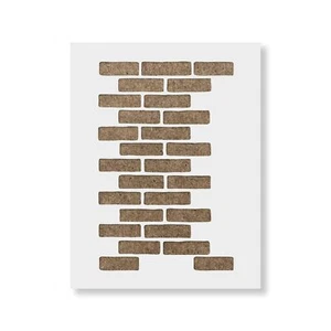 Brick Stencil Template Reusable Pattern Wall Stencils for Painting Walls 36"x24" - Picture 1 of 4