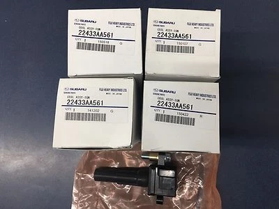 SET OF 4 Genuine OEM Subaru Ignition Coil 2002 2003 Impreza WRX 2.0L EJ205 Turbo - Image 1 of 3