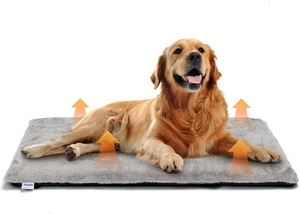 Nobleza Self Heating Pet Pad Dog Bed Extra Large, Soft Fleece Dog Crate Bed Matt - Picture 1 of 7