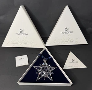 Swarovski Annual Christmas Ornament 2001 Crystal Star Snowflake Boxed with cert - Picture 1 of 4
