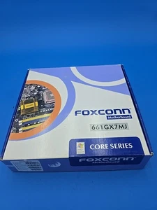 Foxconn 661GX7MJ-H Socket 775 Micro ATX Motherboard No I/O Shield - New Opened - Picture 1 of 7