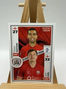 PANINI EFL 2025 - 26  STICKER Watson/Earl Barnsley FC #496 - Picture 1 of 4
