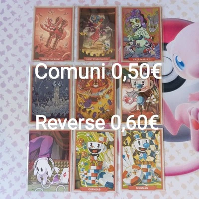 Carte Cuphead Out of the Cards Mancolista scegli la tua carta Comuni e Reverse - Imagen 1 de 2