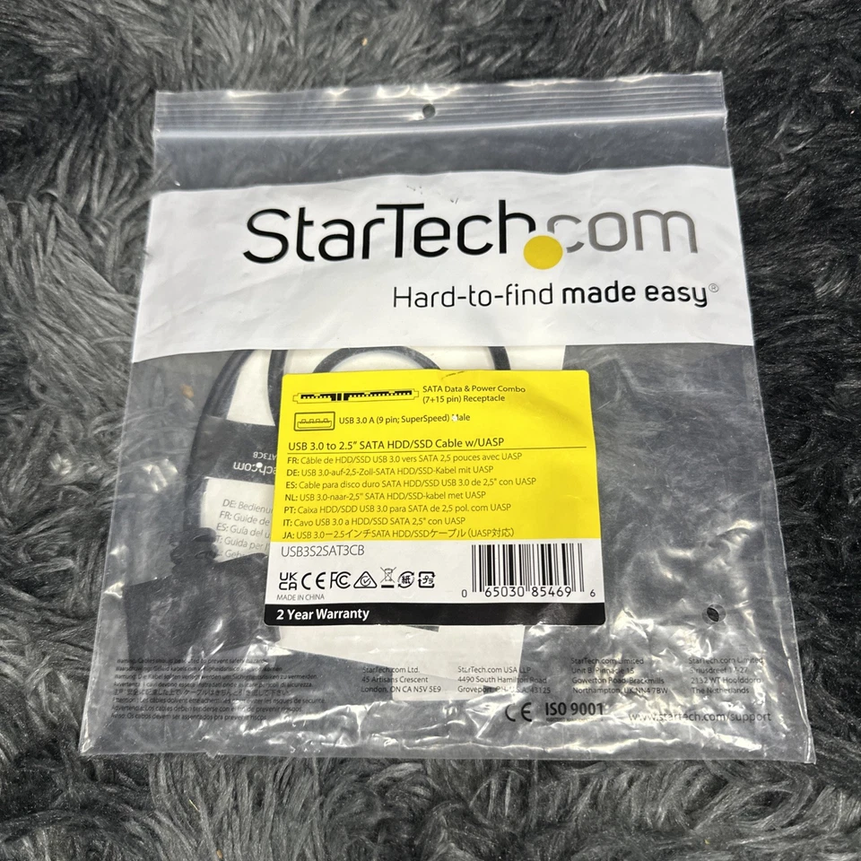 USB 3.0 to 2.5” SATA III Hard Drive Adapter Cable External Converter For SSD HDD - Image 1 of 1