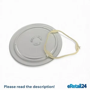 OEM Whirlpool Microwave Glass Plate Tray 4393799 + Support Ring 8206228 - Picture 1 of 3