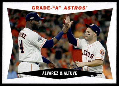 2020 Topps Archives Yordan Alvarez Jose Altuve #60CC-AA 1960 Combo Cards Astros - Image 1 of 2